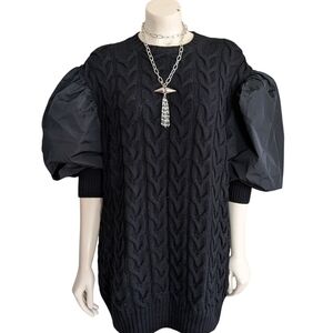 Max Mara Ancella Balloon Sleeve Knit Tunic Size Medium